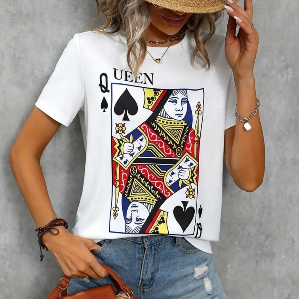 SO CHIC BOUTIQUE QUEEN OF SPADES BABY TEE!